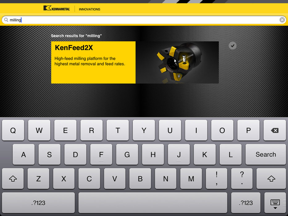 肯纳金属公司推出»Kennametal Innovations»iPad<sup>®</sup>应用程序